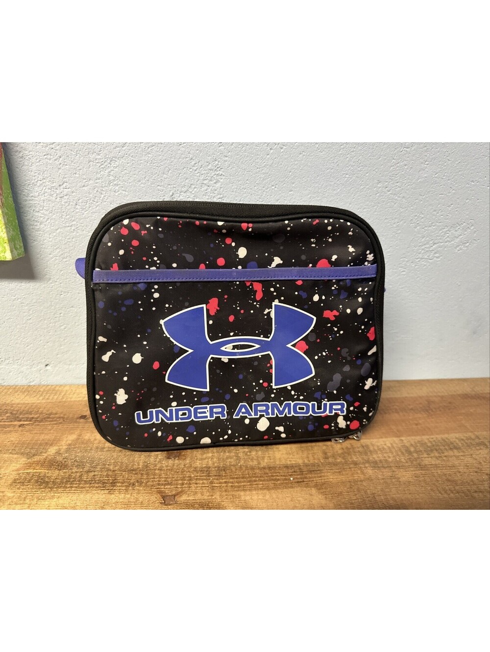 Under Armour Thermos Insulated Lunch Box - Black & Gray - Hard Case - EUC